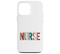 Emergency Room Nurse Leopard Block Letters Case for iPhone 13 Pro Max