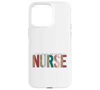 Emergency Room Nurse Leopard Block Letters Case for iPhone 15 Pro Max