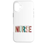 Emergency Room Nurse Leopard Block Letters Case for iPhone 16 Plus
