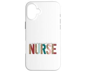 Emergency Room Nurse Leopard Block Letters Case for iPhone 16 Plus