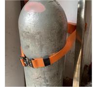 Emergency Room Wall-Mounted Gas Cylinder Storage Rack, Lightweight Cylinder Tank Rack with Adjustable Straps(Orange,9.4 inches(4 pcs))