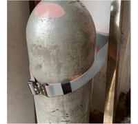 Emergency Room Wall-Mounted Gas Cylinder Storage Rack, Lightweight Cylinder Tank Rack with Adjustable Straps(Grey,9.4 inches(4 pcs))