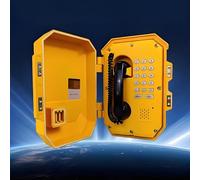 Emergency Safety Phone with Sound and Light Alarm, IP Network Connection, SIP2.0 Protocol, External Loudspeaker, for Power Plant, Gas Station