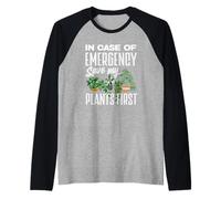 Emergency Save My Plants Funny Gardener Plant Lover Raglan Baseball Tee