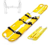 Emergency Scoop Stretcher, Patient Transfer Plastic Foldable Adjustable Length Ambulance Stretcher for Hospital Clinic Home