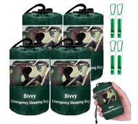 Emergency Sleeping Bag Survival Bag, Cymuber Portable Waterproof Thermal Bivy Sacks Tac Bivvy Bags,Camping Mylar Sleeping Bag Survival Gear Emergency Blankets Survival Shelter