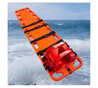 Emergency Spine Board Stretcher with Head Immobilizer and Spider Straps - Lightweight Rescue Backboard for Pool, Camping, and Ambulance First Aid