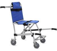 Emergency Stair Chair Ambulance Firefighter Evacuation Transport Stair Stretcher Lightweight Aluminum Alloy Stair Displacement Walker Foldable Climbing Outdoor Comfortable Mobile Wheelchair