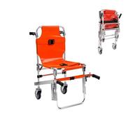 Emergency Stair Climbing Wheelchair, Foldable Aluminum, 350 lbs Capacity, Portable Solution for Elderly and Disabled Evacuation