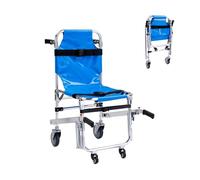 Emergency Stair Climbing Wheelchair, Foldable Aluminum, 350 lbs Capacity, Portable Solution for Elderly and Disabled Evacuation