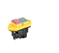 Emergency Stop Button ， 4/5Pin 110V 220V ON-OFF Momentary Reset Push Button Electromagnetic Switch IP55 Waterproof YCZ3-C Replace KJD17(Ycz3-a,5 Pins 220V)