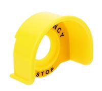 Emergency Stop Button Cover Protector for Machinery, Yellow Plastic
