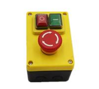 Emergency Stop Button ， Emergency Stop Push Button Switch 250V 16A 4 Pin Black/Yellow 110x76x86mm