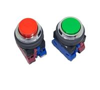 Emergency Stop Button , Emergency Stop Self-Resetting Pushbutton Switch ABN Series Pack Of 2 Multicolor(Abn101y)