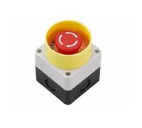 Emergency stop button switch control box LA38 silver mushroom head elevator emergency waterproof switch box IDGTTLDF(18)