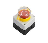Emergency stop button switch control box LA38 silver mushroom head elevator emergency waterproof switch box IDGTTLDF(White 9)