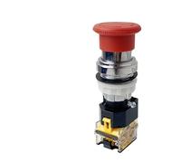 Emergency Stop Push Button Switch Metal Aluminium Alloy Head 4 Screws Terminals 1Pcs(2NO)