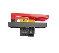 Emergency Stop Push Button Switch with Cover - 16A Power-Off/Undervoltage Electromagnetic Start Switch,1pcs(4 Pins)