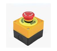 Emergency Stop Self-locking Button Switch Mushroom Head Red Sign NO+NC AC660V/10A With Box IDGTTLDF
