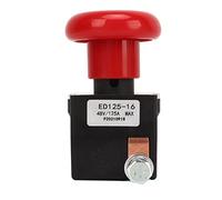 Emergency Stop Switch 48V 125A Metal Alloy ED125-16 Stop Button Fit for Most Forklifts
