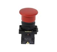 Emergency Stop Switch 5Pcs Emergency Stop Latching Red Sign Push Button Switch NC SPST