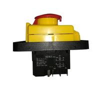 Emergency Stop Switch DZ-6-2 15A 250V IP55 Waterproof Electromagnetic Drill Push Button Pushbutton Switch Magnetic Machine Switches Controls Switches