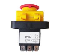 Emergency Stop Switch Electromagnetic Switches Emergency Stop Pushbutton Switch for Bench Drill DZ05 7Pins 400V IP55