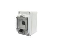 Emergency Stop Switch Emergency Stop Control Box Outdoor Button Switch Box with Protective Cover Waterproof Urgent Stop Button Control Box IP67(1)