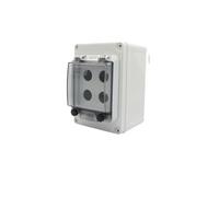 Emergency Stop Switch Emergency Stop Control Box Outdoor Button Switch Box with Protective Cover Waterproof Urgent Stop Button Control Box IP67(Black)