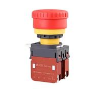 Emergency Stop Switch HB-K20 Waterproof IP65 22mm 20A Emergency Stop Mushroom Head Push Button Switch 2NO 2NC Controls Switches