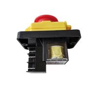 Emergency Stop Switch KJD12-14 Electromagnetic Switch 6Pins Emergency Stop Pushbutton Switches for Electrical Carpentry Tools 16A AC 220-240V Industrial Switches
