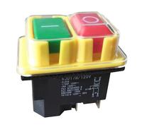 Emergency Stop Switch KJD17B/120V 4Pin 120V 16A 1/2HP Waterproof Industrial Pushbutton Switches Electromagnetic Push Button Controls Switches