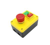 Emergency Stop Switch KJD17D-2 Electromagnetic Switch ON Off Push Button Switches with Emergency Stop of Mounting Boxes AC 250V 16A Controls Switches