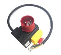 Emergency Stop Switch KOA1L 2 in 1 Electromagnetic Emergency Stop Pushbutton Switches with 3P+N+E 5P Industrial Socket