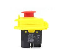 Emergency Stop Switch Waterproof Electromagnetic Pushbutton Switches KJD17B 120V / 220V 2HP 16A 5-pin Emergency Stop Push Button Switch(4Pin)