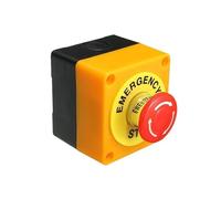 Emergency Stop With Protective Box 1NO 1NC 10A 660V Mushroom Red Head 22mm Rotary Push Button Switch IDGTTLDF
