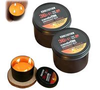Emergency Survival Candles, 36 Hours Long Burning Survival Candles Soy Wax Candles for Power Outages Survival Outdoor, Jar Candle for Emergency Winter Storm Hunting Camp Essentials