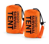 Emergency Survival Tent Life Shelter - 2 Person Mylar Emergency Shelter Tube Tent with Emergency Whistle & Paracord, All-Weather Essential Survival Gear for Camping, Hiking, & Survival Kits