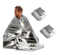 Emergency Thermal Blankets, Reusable Mylar Space Blankets, Waterproof Foil Survival Blanket for Camping, Survival Kits, Outdoor