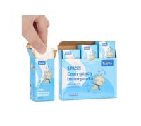 Emergency Underpants Instant Undies Travel Out Emergency Underwear Funny Gag Prank Gift White Elephant Gift Exchange, White, XXXL