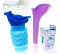 Emergency Urinal, Portable Shrinkable Urinal, Female Urinal - Flexible,750ml Leak-Proof Shrinkable Urinal Bottle,Reusable Emergency Car Toilet for Travel,Camping & Traffic Jams,Mobile Pee Bottle for A