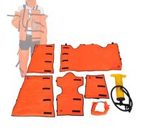 Emergency Vacuum Bone Fracture Air Splint Set, 7pcs for Immobilization of Body, Limbs, Cervical Spine, X-ray Compatible, Includes Pump for Rescue Situations