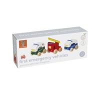 Orange Tree Toys - My First Emergency Vehicles: Wooden Emergency Services Cars for Toddlers - Early Development & Activity Toys
