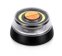 Emergency Warning Light, LED Rotating Beacon with 3 Flash Modes, Battery-Operated Warning Light with Magnet, Emergency Strobe Lights for Car & Motorcycle