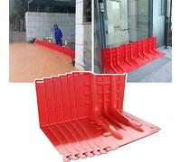 Emergency Water Barrier, Reusable L-Shaped Baffle for Flood Protection, River Diversion, and Dams