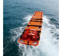 Emergency Water Rescue Stretcher with Head Immobilizer, Lightweight Lifeguard Float Board, Durable Plastic Life-saving Board for Swimming Pool