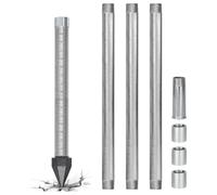 Emergency Water Source Drilling Kit, 1-1/4" Stainless Steel Drive Point, 36" Sandpoint Well, Galvanized Drive Pipes for Backyard Maintenance, Farmstead & Disaster Recovery