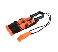 Emergency Whistle Ice Picks Sturdy Life Saving Ice Pick for Outdoor Activities, Perfect Present for Fishing Enthusiasts, ABS Plastic + Stainless Steel, Orange, 2Pcs (black rope)