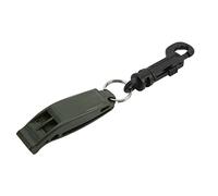 Emergency Whistles High Decibel Safety Whistle Loud Survival Whistle with Hook for Outdoor Kayaking Boating Camping Hiking Made of Durable PP Material (OD Green)