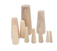Emergency Wooden Plug, Boat Bungs Kit Suit, 10 Pcs Easy Installation Durable Leakproof Conical Soft Wood Plugs for Yacht Boat Marine